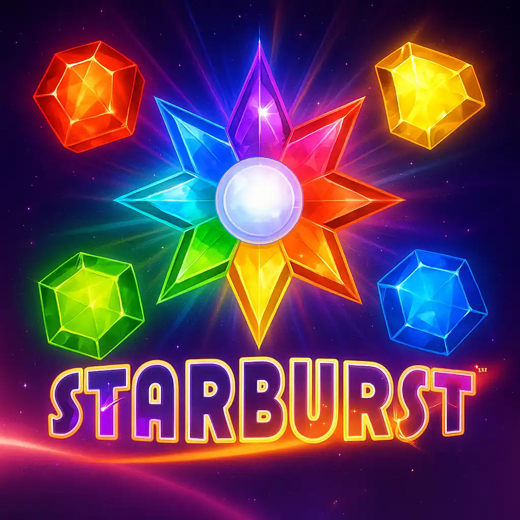 Starburst slot game screenshot, Classic Gem Spinner